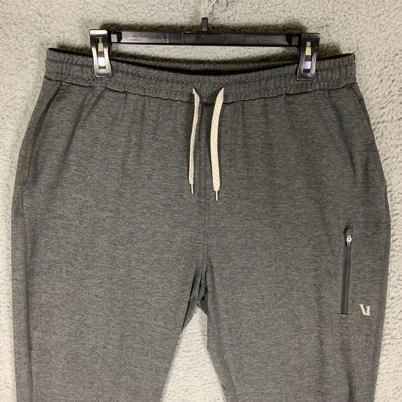 Vuori Sunday Jogger Mens XL Charcoal Performance Knit Workout Athletic Sweatpant